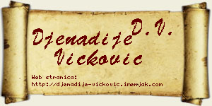 Đenadije Vicković vizit kartica